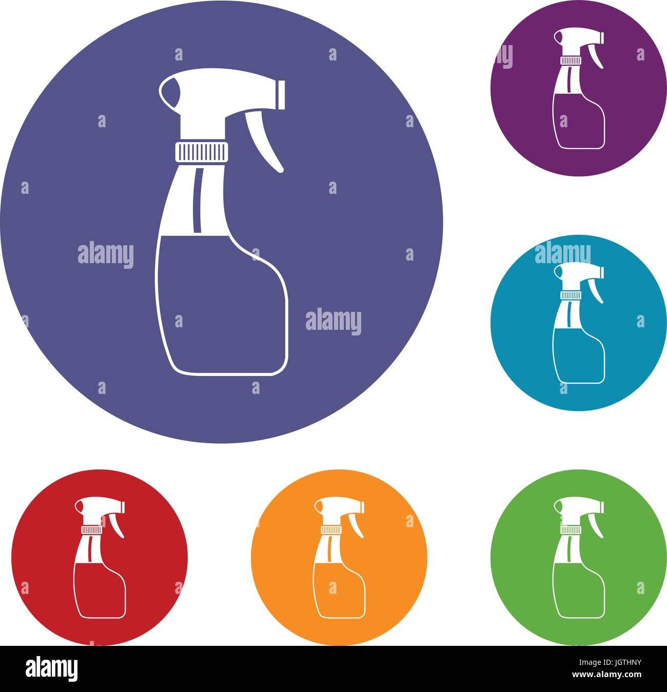 Spray Icons set Stock Vektor