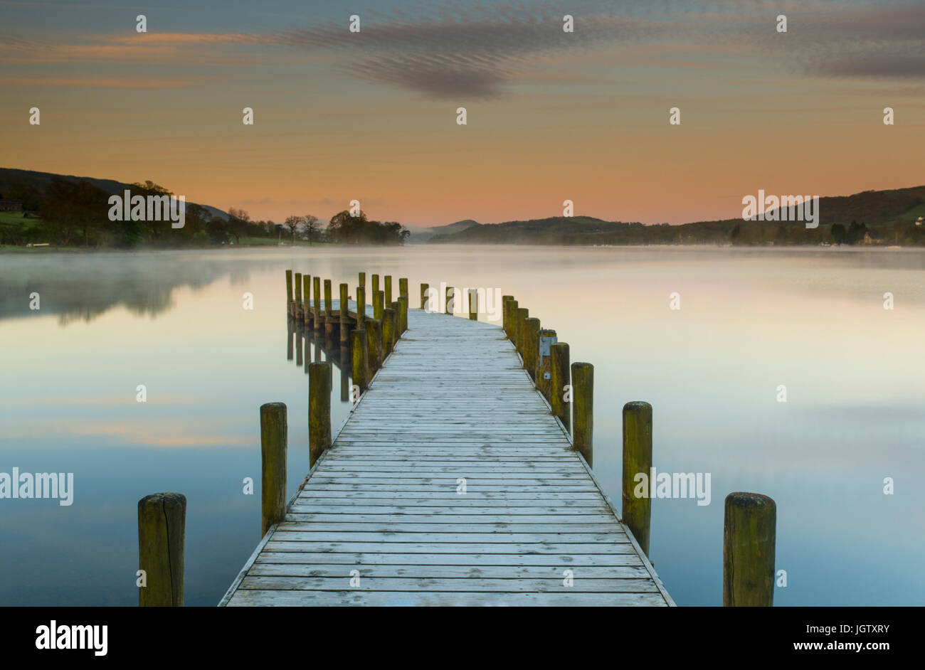 Coniston Wasser Lake District England Stockfoto