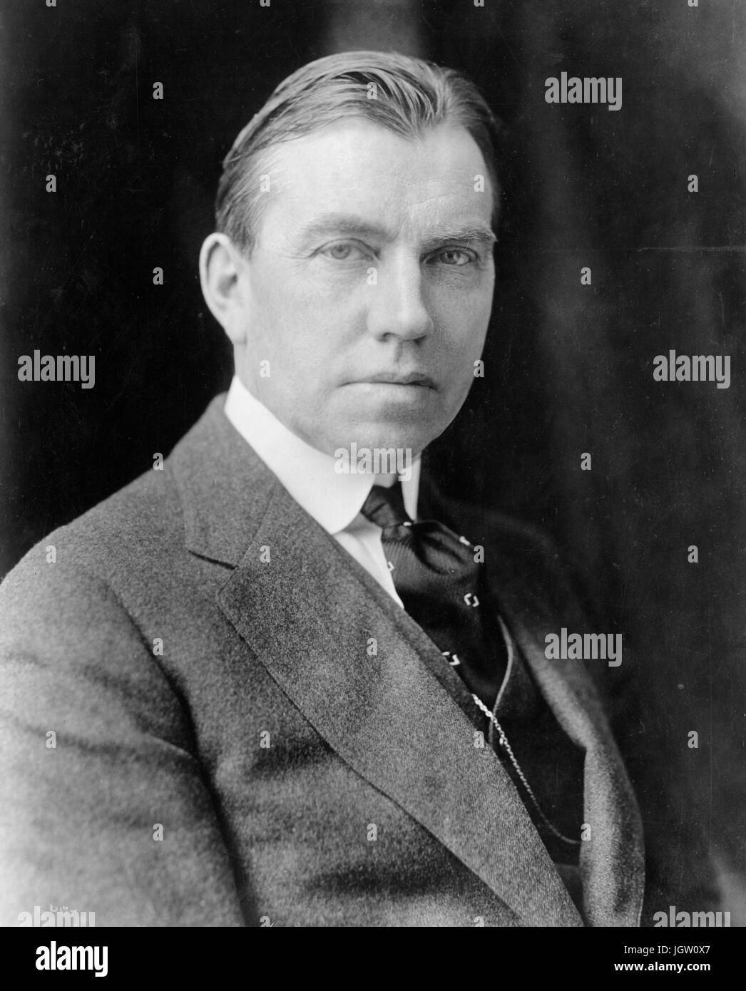 Brust-Up sitzen Porträt des Professors und pädagogische Administrator John Huston Finley, 1910. Stockfoto