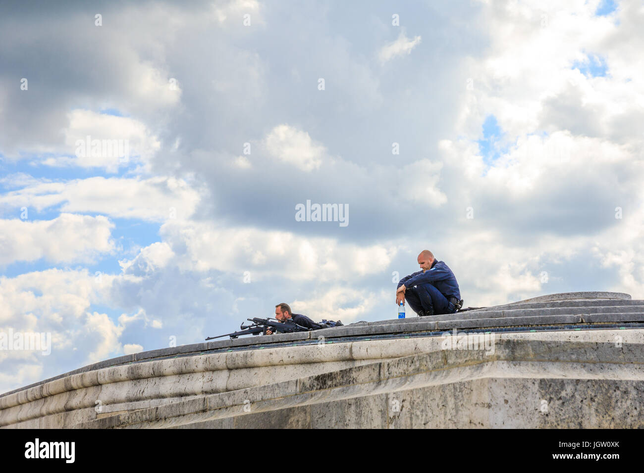 Arc de Triomphe Scharfschützen Stockfoto