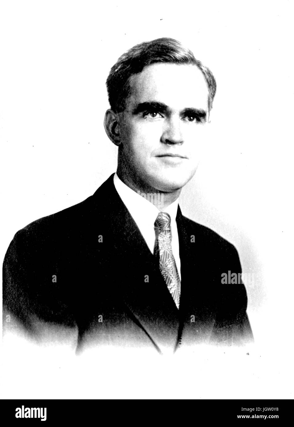 Brust, Porträt von Chemie-Ingenieur und Professor Paul Hugh Emmett, 1935. Stockfoto