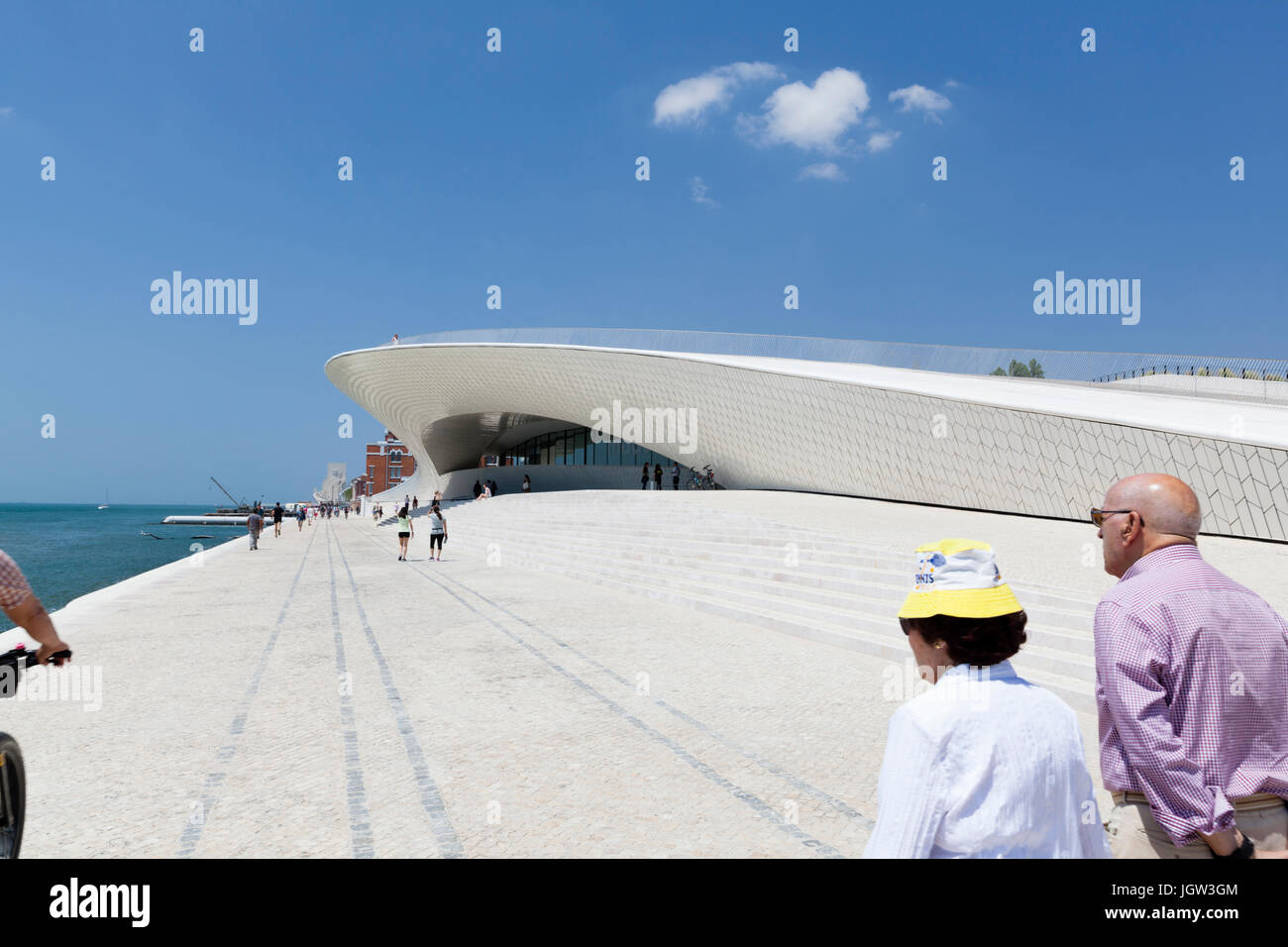 MAAT, das Museum für Kunst, Architektur und Technologie in Lissabon, Portugal. Stockfoto