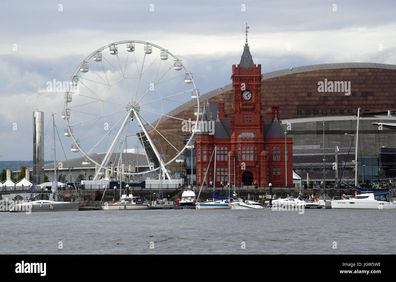 Das Pier Head Gebäude in Cardiff Bay Stockfoto