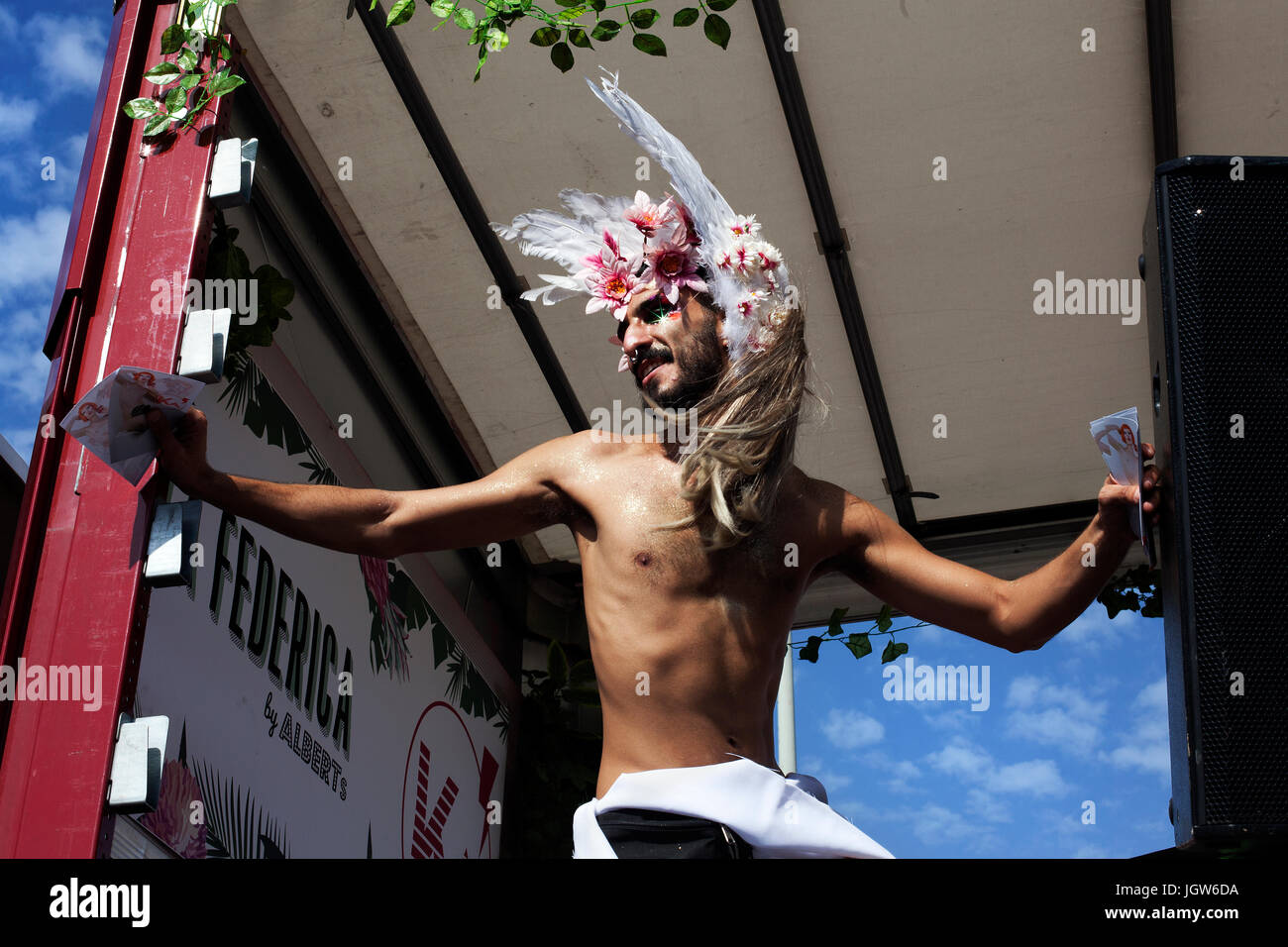 Gay-Pride, Barcelona, Spanien. Stockfoto