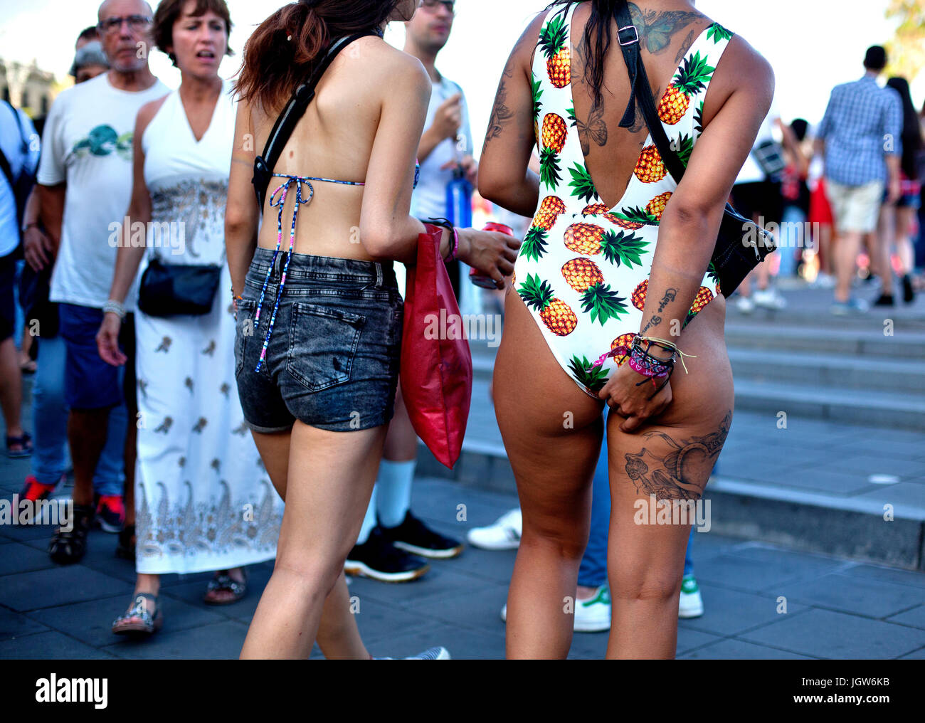 Gay-Pride, Barcelona, Spanien. Stockfoto