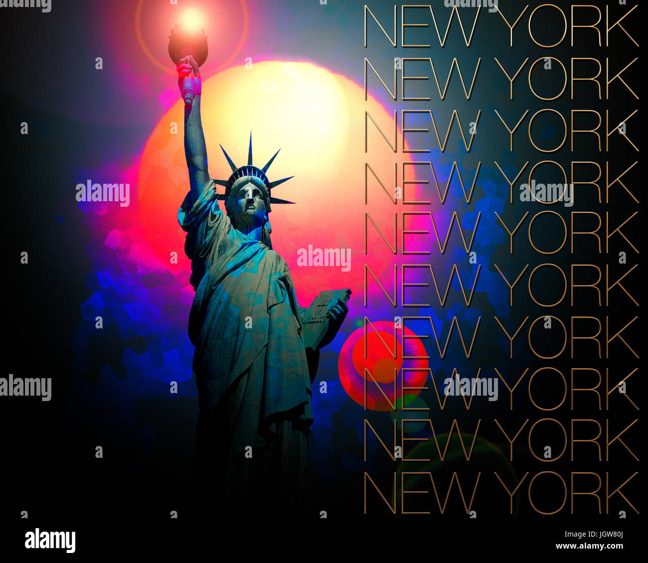 Reise-DESIGN: New York Stockfoto