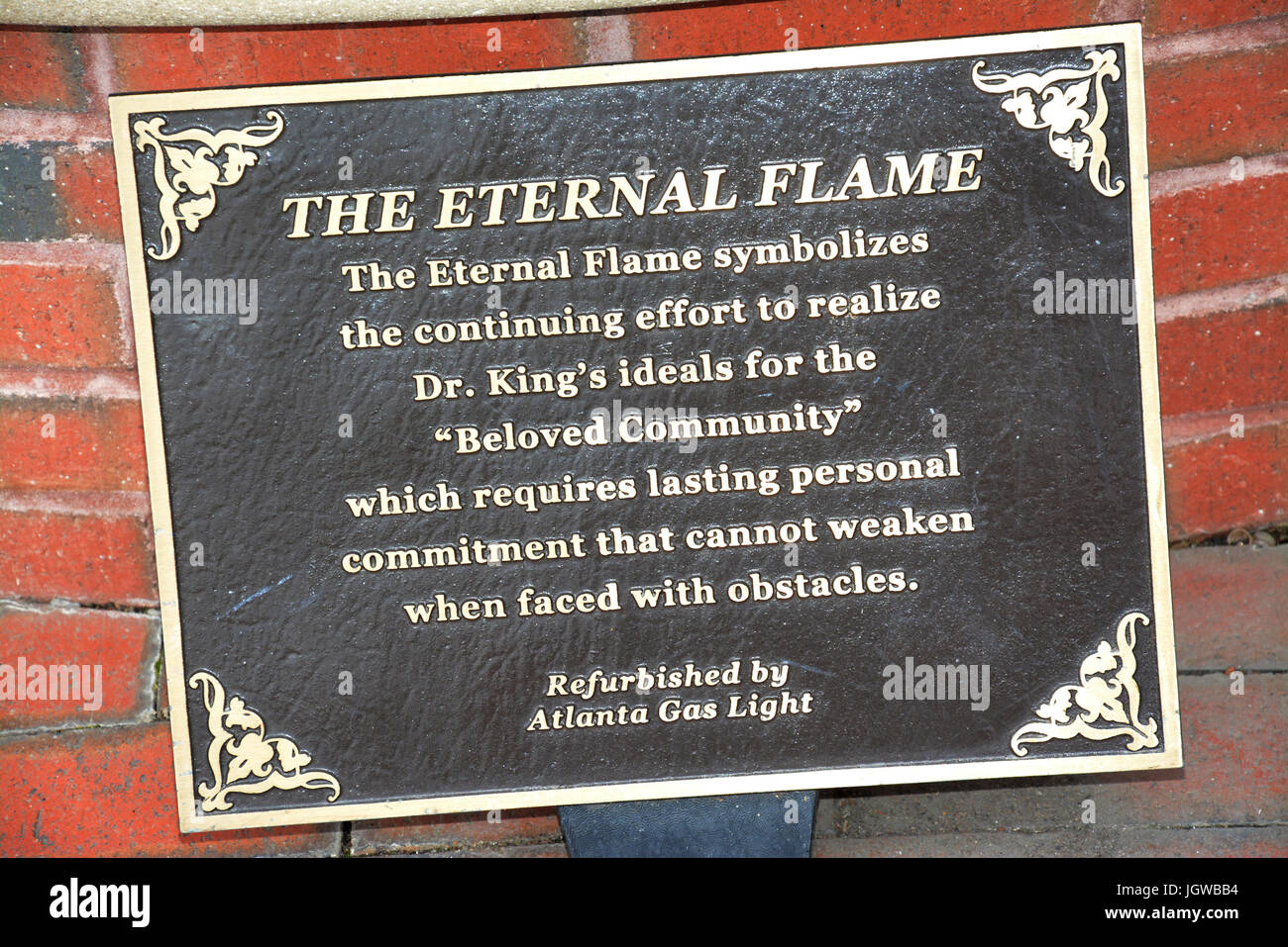 Auburn Ave, Atlanta Georgia Geburtsort von Dr. Martin Luther King Stockfoto