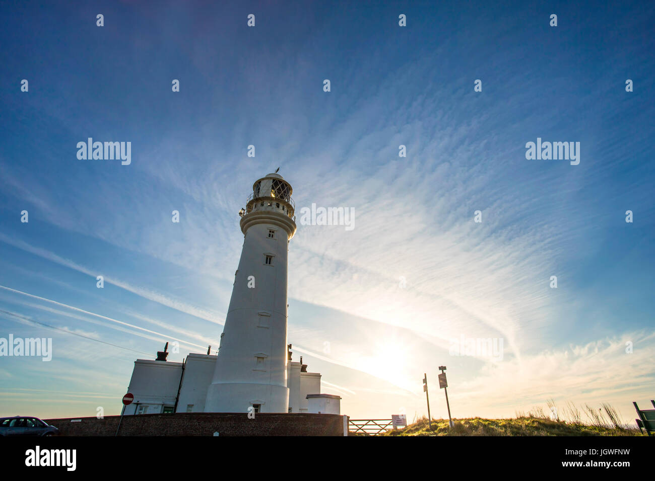 Flamborough Lighthouse Stockfoto
