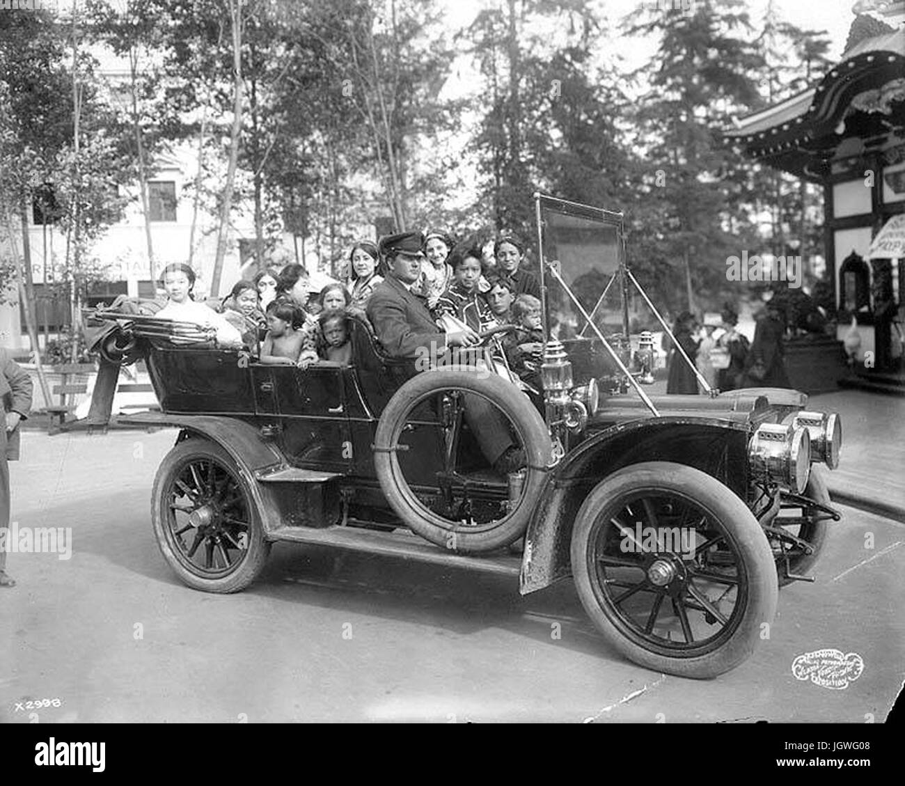 Alaska-Yukon-Pacific Exposition in Seattle, 1909 - Kinder von allen Nationen Tag Stockfoto