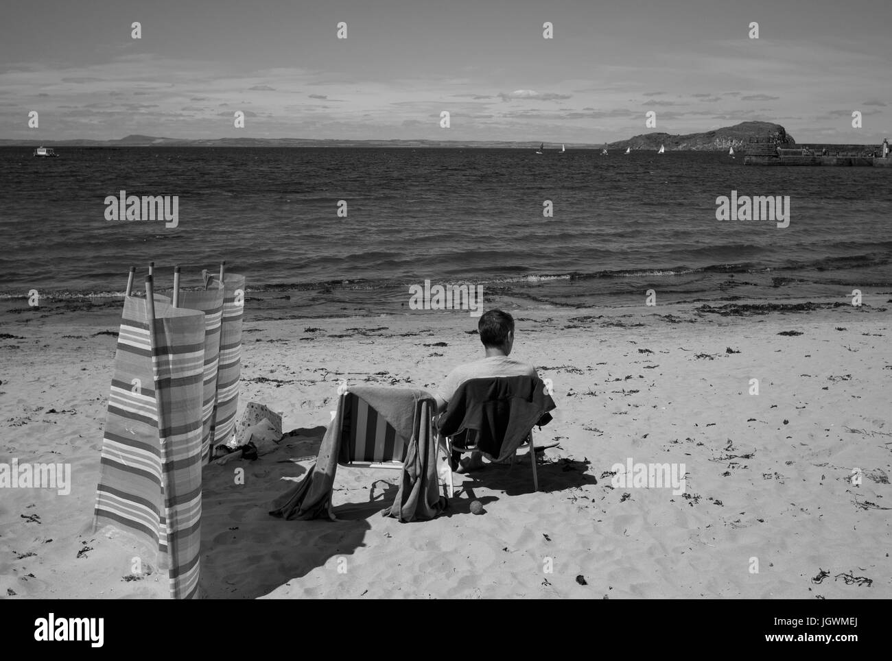 West Sands, North Berwick, Schottland Stockfoto