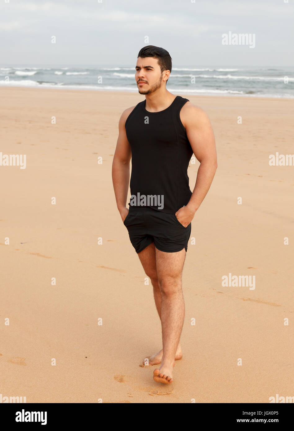 Porträt von gutaussehenden Mann Stockfoto