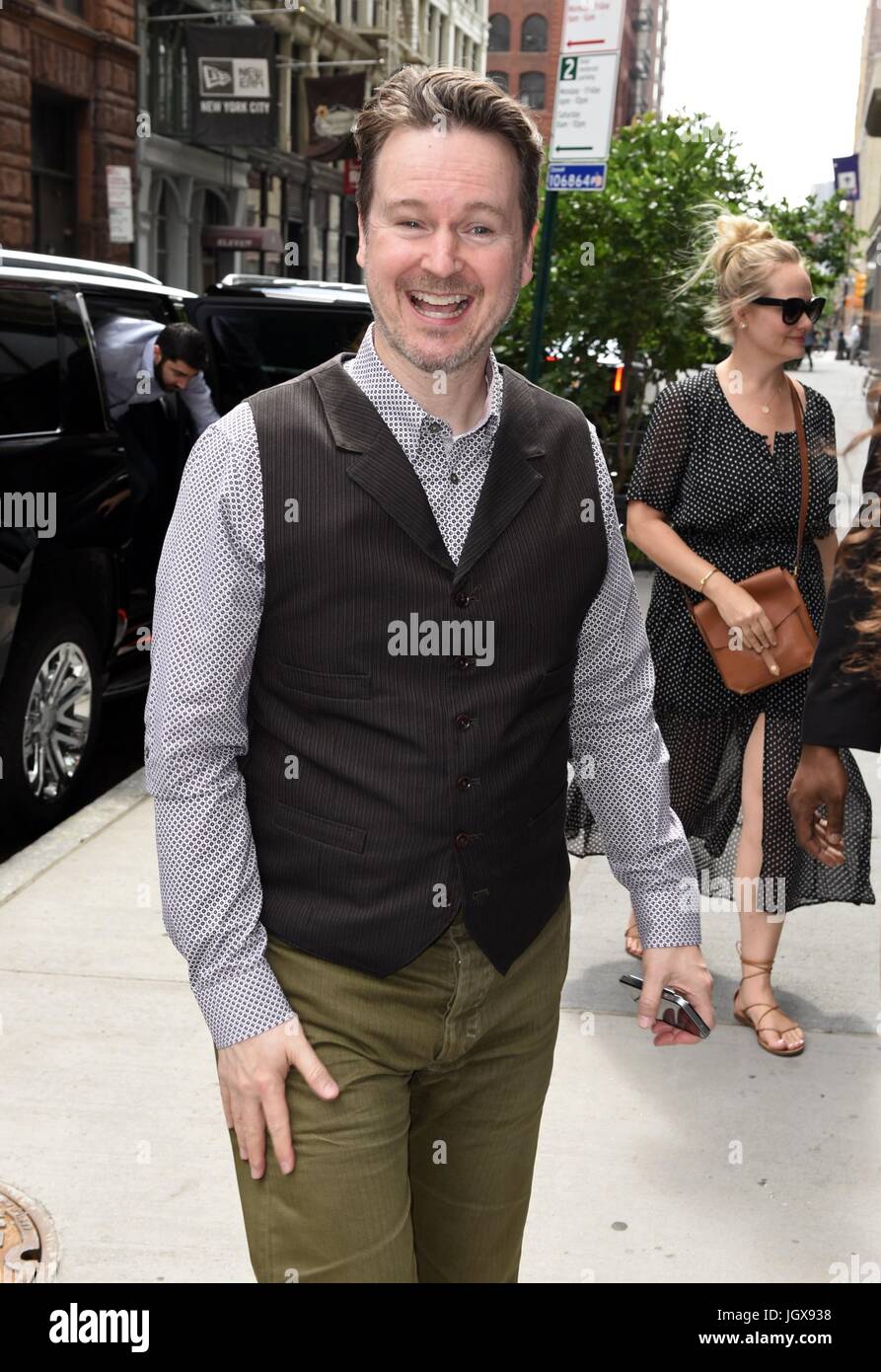 New York, NY, USA. 11. Juli 2017. Matt Reeves, Förderung der "Krieg um den Planet der Affen" unterwegs für Promi-Schnappschüsse - di, New York, NY 11. Juli 2017. Bildnachweis: Derek Sturm/Everett Collection/Alamy Live-Nachrichten Stockfoto