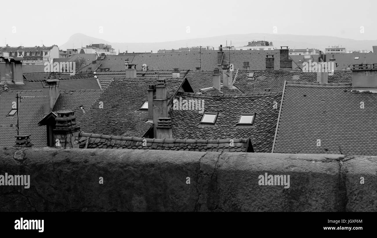 Stadt, Häuser, Annecy, Haute-Savoie, Rhône-Alpes, Frankreich Stockfoto