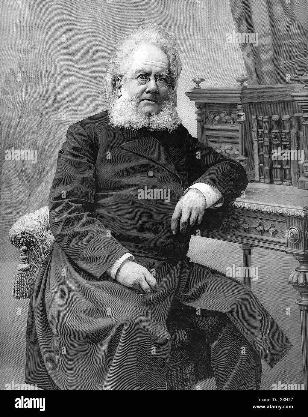 Norwegischer Dramatiker HENRIK IBSEN (1828-1906) über 1898 Stockfoto