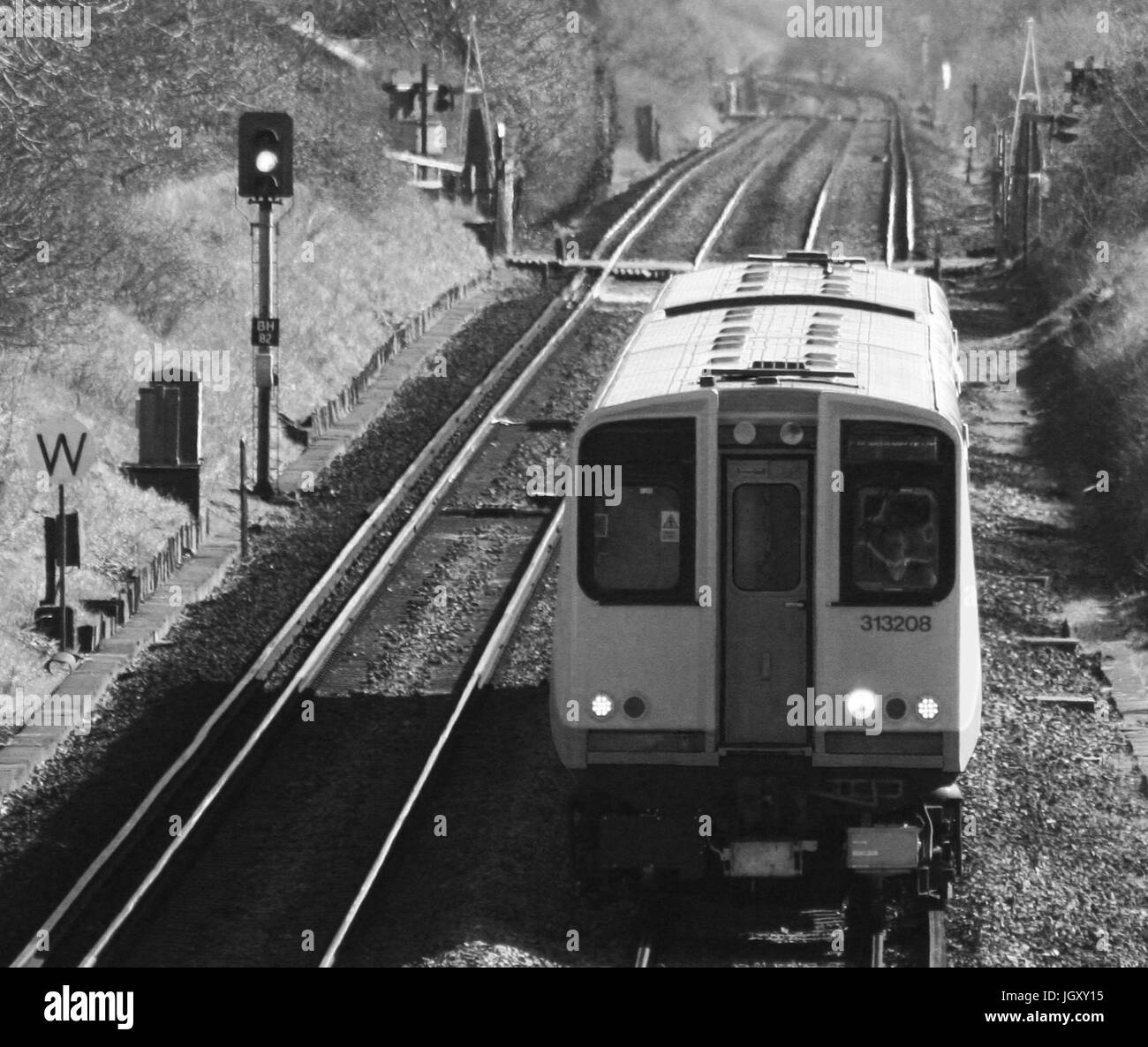 Züge in Woodhorn Stockfoto