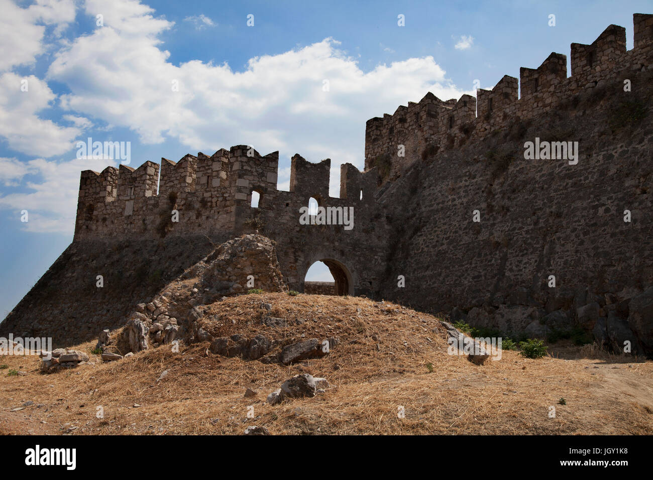 Palamidi-Festung Türmchen, Nafplion, Griechenland Stockfoto