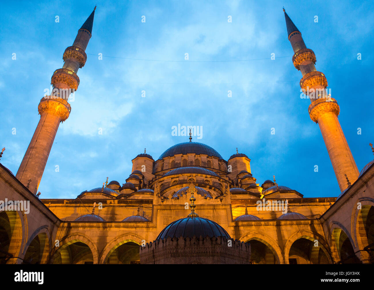 Neue Moschee Yeni Camii, Marmara-Region, Istanbul, Türkei Stockfoto