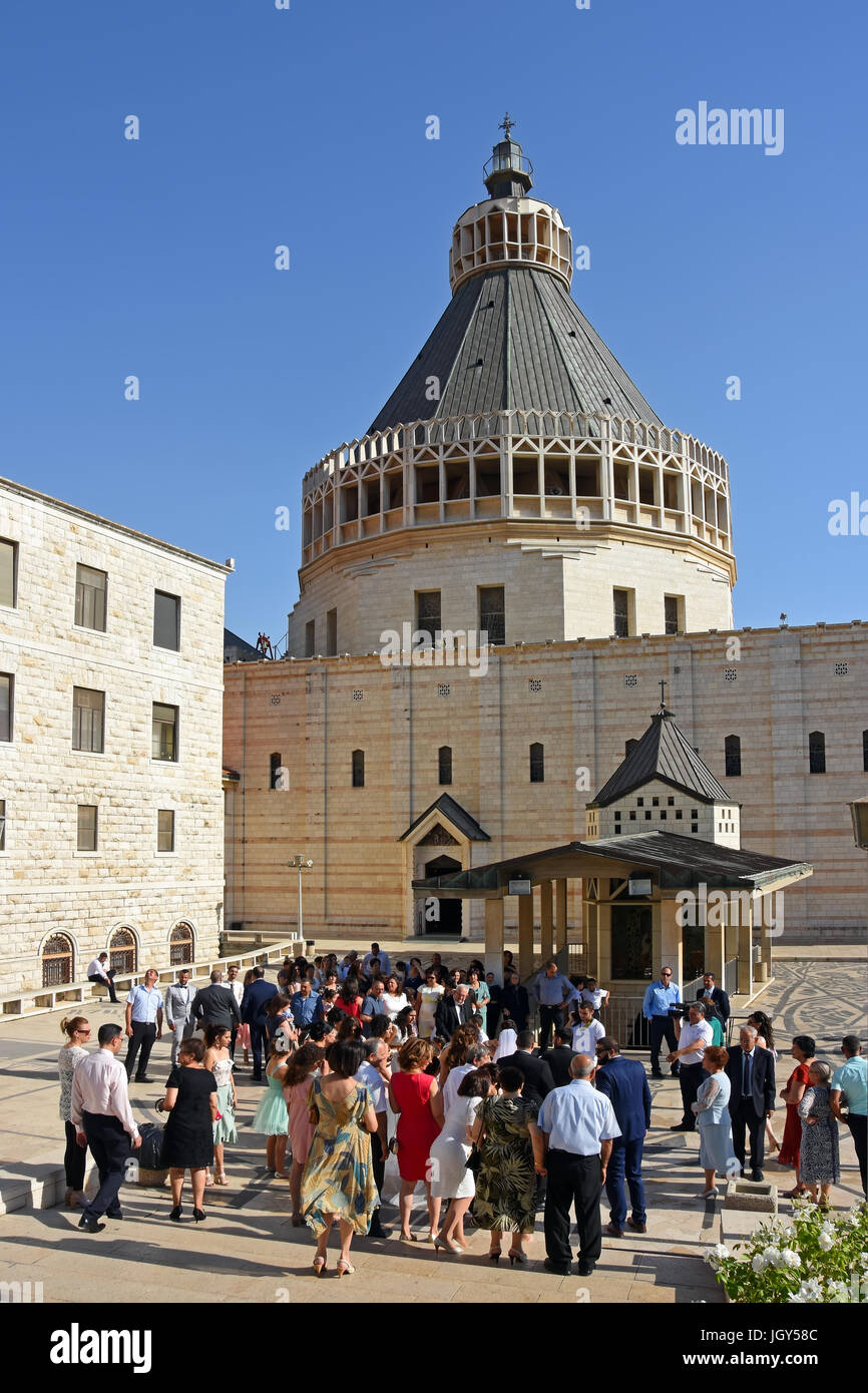 Kirche der Verkündigung in Nazareth, Israel Stockfoto
