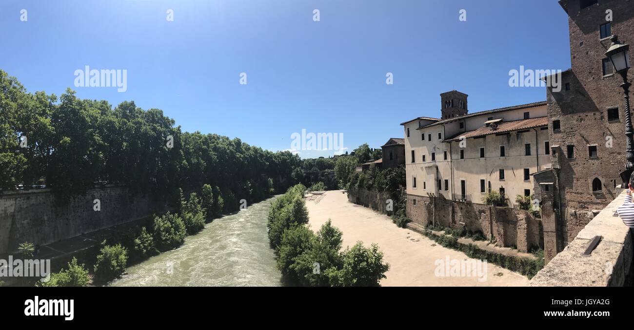 Roma-Isola Tiberina Italien Stockfoto