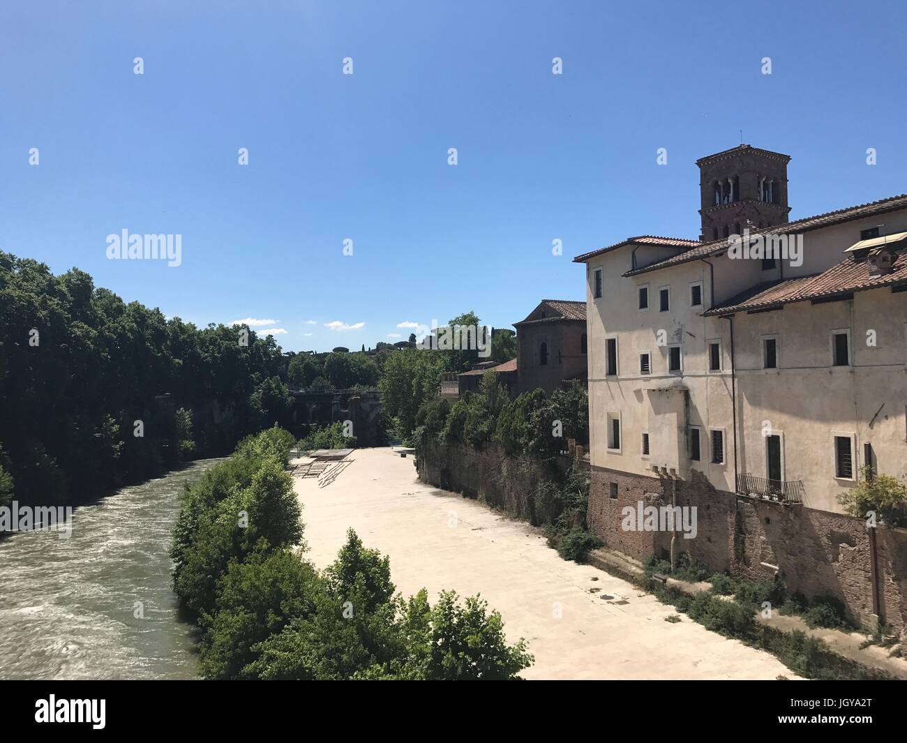 Roma-Isola Tiberina Italien Stockfoto