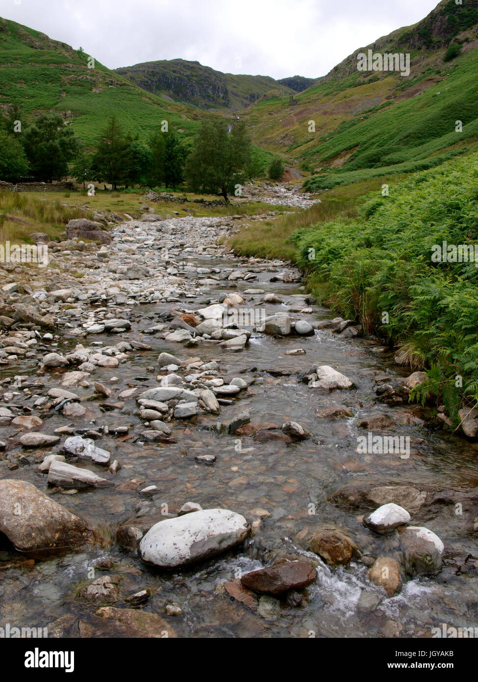 Coppermines Tal, Coniston, den Lake District, Cumbria, Großbritannien Stockfoto