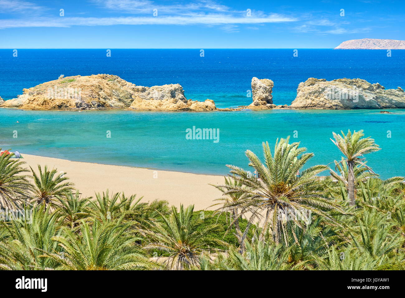 Vai Beach, Kreta, Griechenland Stockfoto