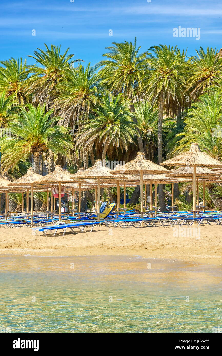 Vai Beach, Kreta, Griechenland Stockfoto