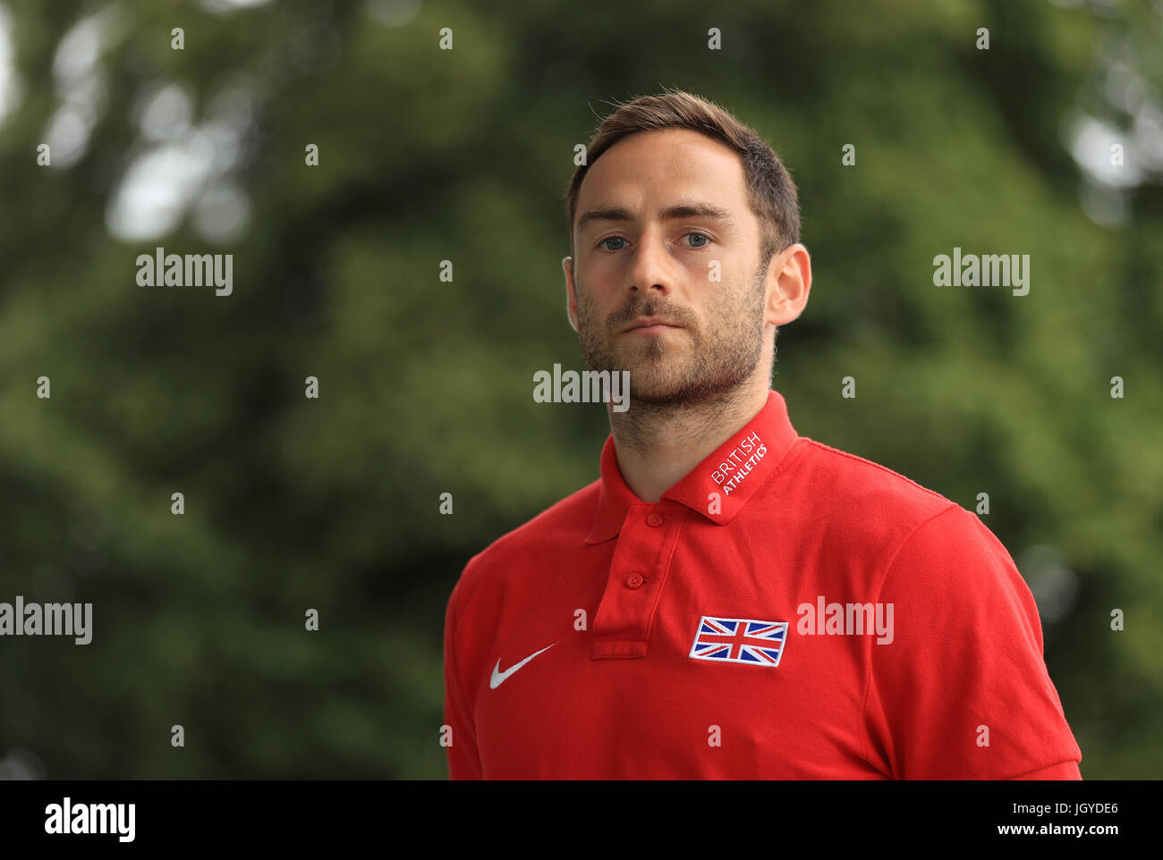 Zehnkämpfer Ashley Bryant bei der Team-Ankündigung vor den Weltmeisterschaften an der Loughborough University High Performance Center. PRESSEVERBAND Foto. Bild Datum: Dienstag, 11. Juli 2017. Vgl. PA Geschichte Leichtathletik Welten. Bildnachweis sollte lauten: Tim Goode/PA Wire Stockfoto