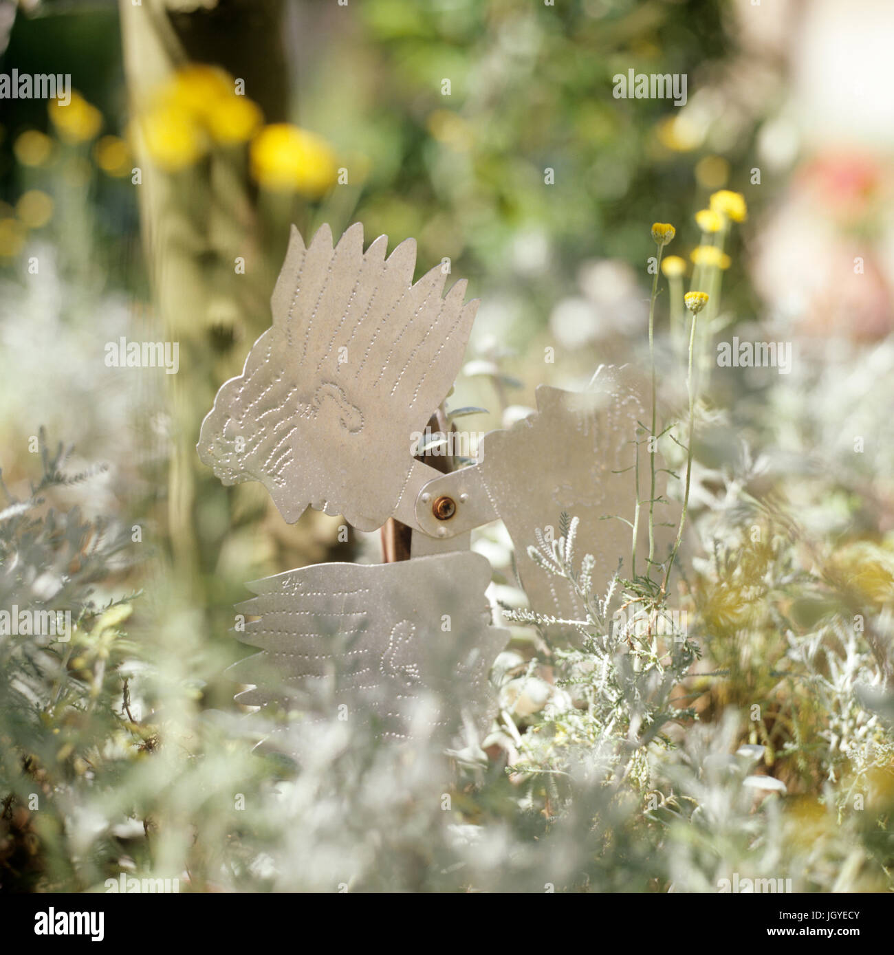 Skulptur im Garten Stockfoto