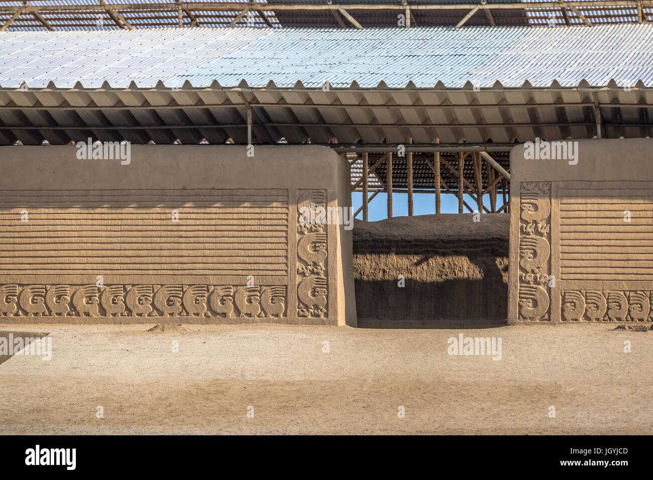 Ruinen von Chan Chan - Trujillo, Peru Stockfoto