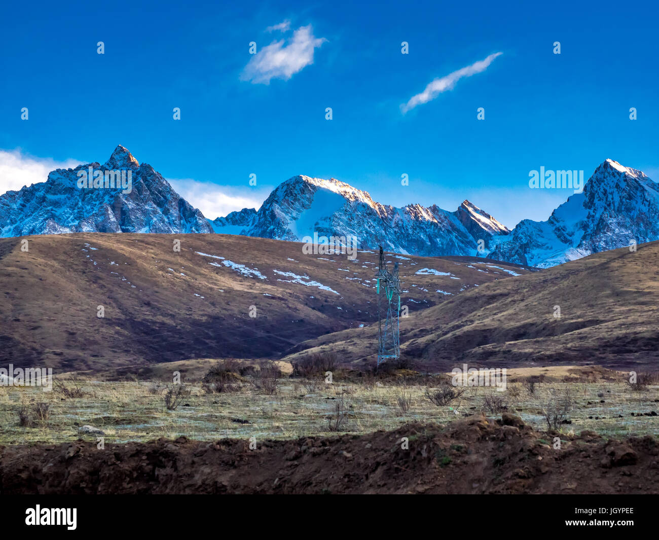 Landschaft der Schneeberg in Sichuan, China Stockfoto