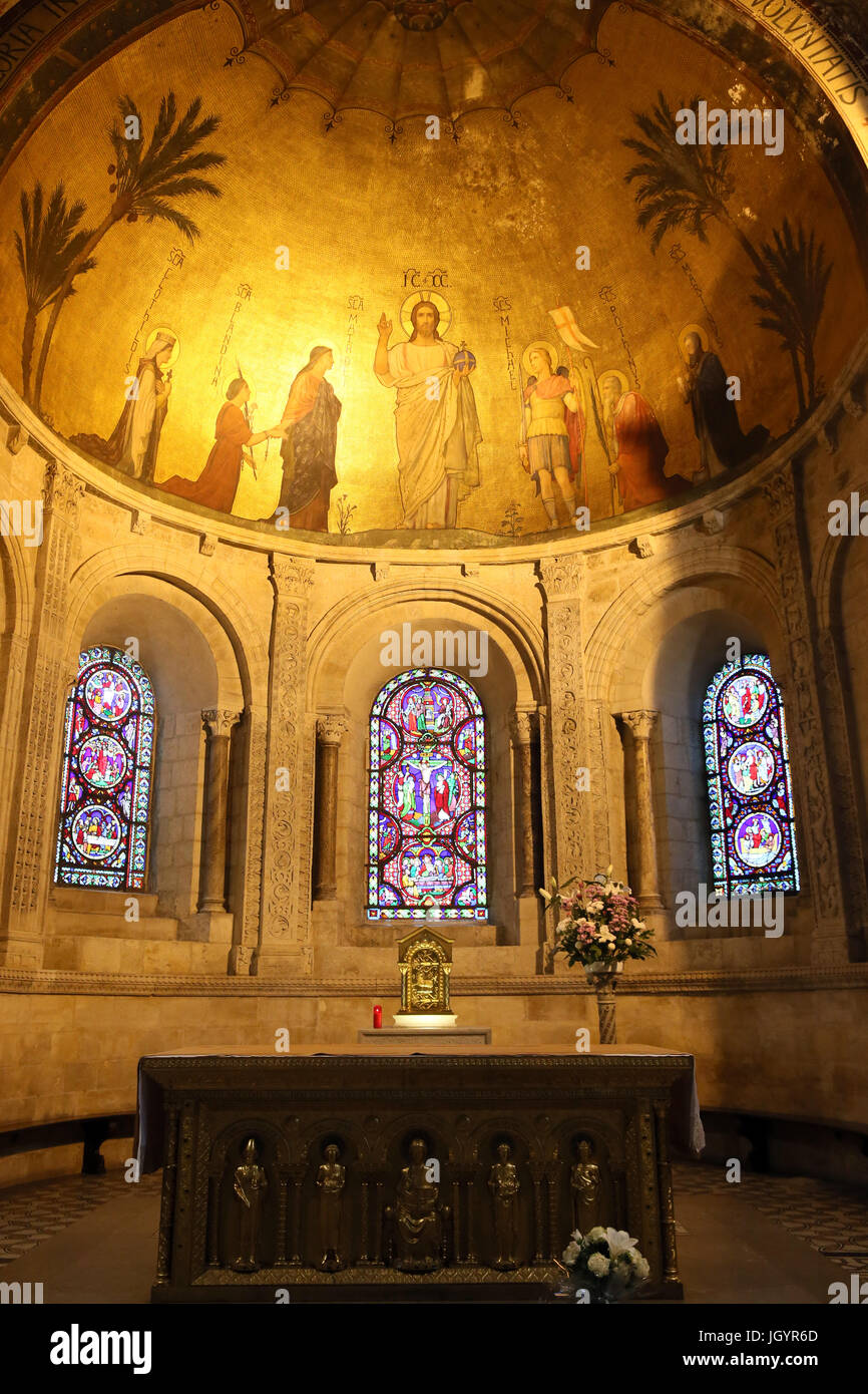 Saint-Martin d'Ainay Basilika.  Lyon. Frankreich. Stockfoto