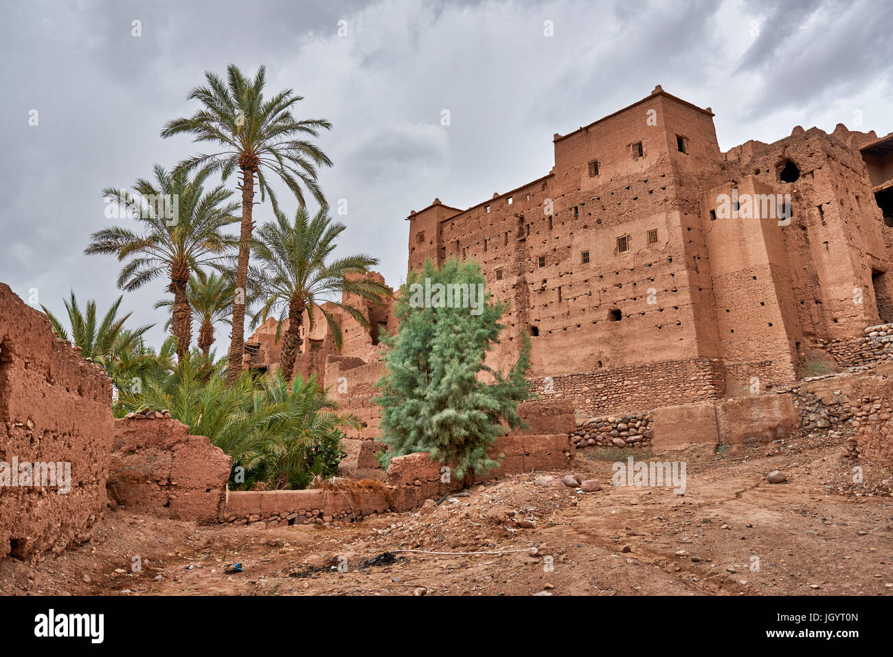 Kasbah Tamenougalt, Agdz, Zagora, Souss-Massa-Draâ, Marokko Stockfoto