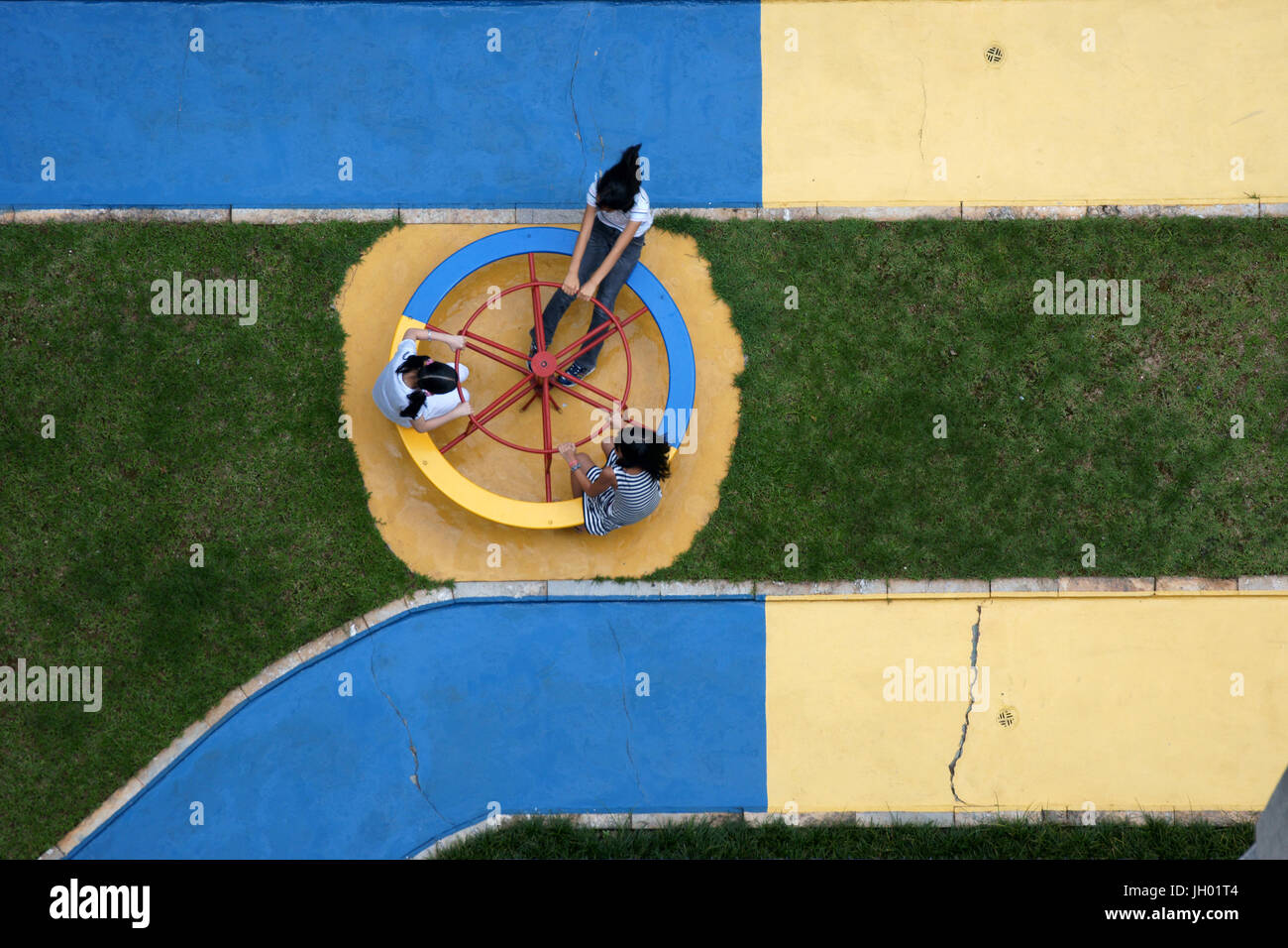 Park, Kinder, São Paulo, Brasilien Stockfoto