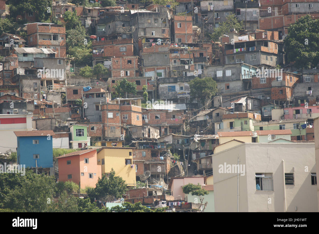 Slum, Rio De Janeiro, Brasilien Stockfoto