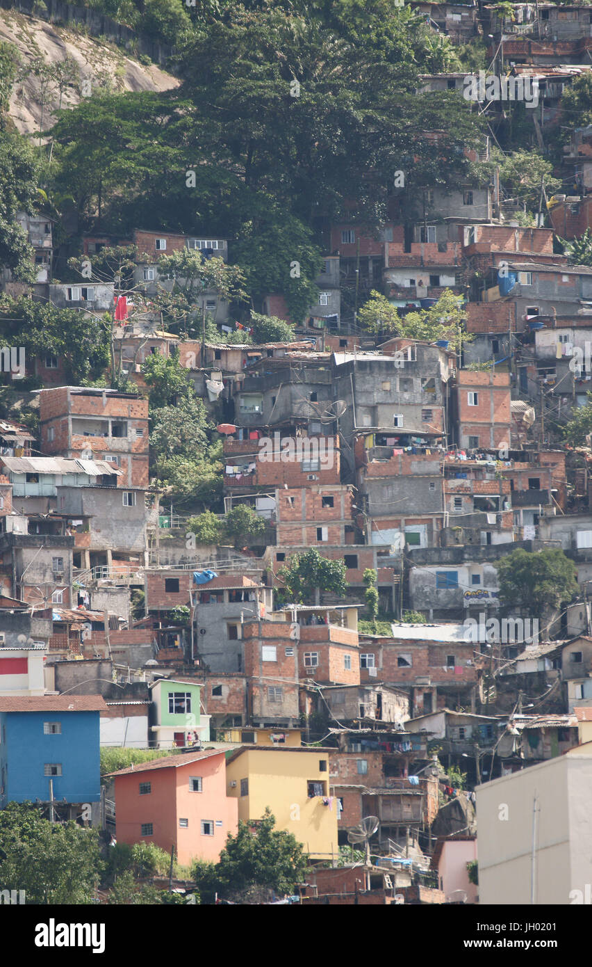 Slum, Rio De Janeiro, Brasilien Stockfoto