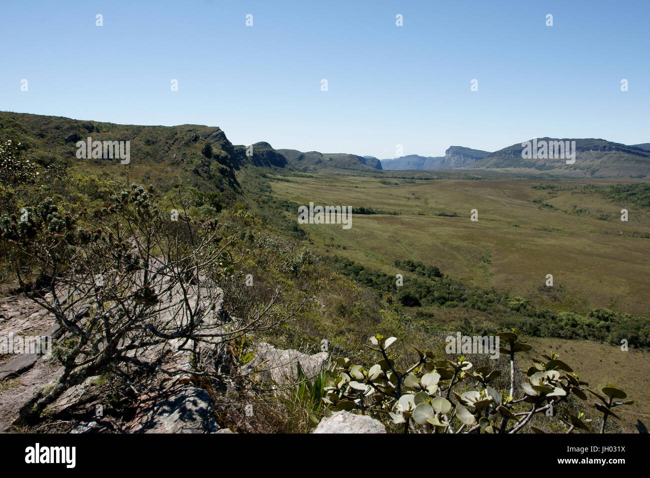 Landschaft, Vale do, Paty, Chapada Diamantina, Bahia, Brasilien Stockfoto