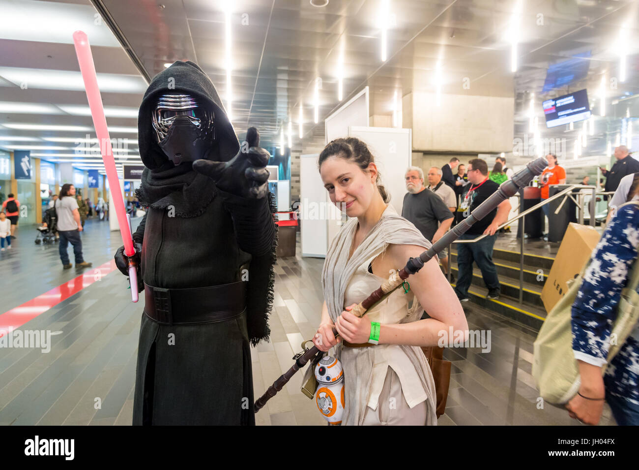 Montreal, Kanada - 9. Juli 2017: Pop-Kultur-Fan-treffen Comic Con Stockfoto