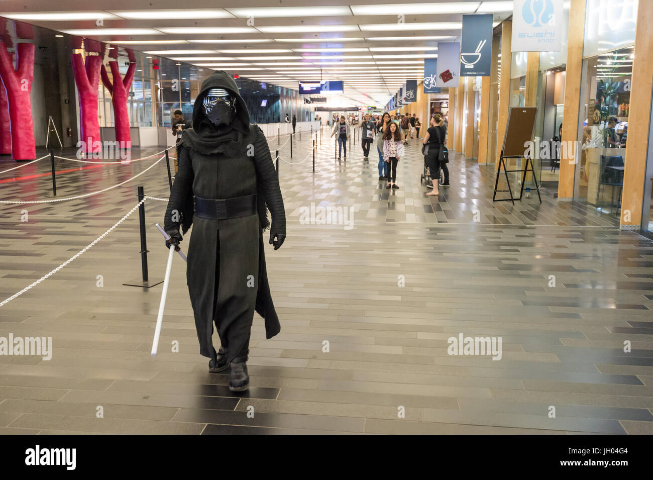 Montreal, Kanada - 9. Juli 2017: Pop-Kultur-Fan-treffen Comic Con Stockfoto