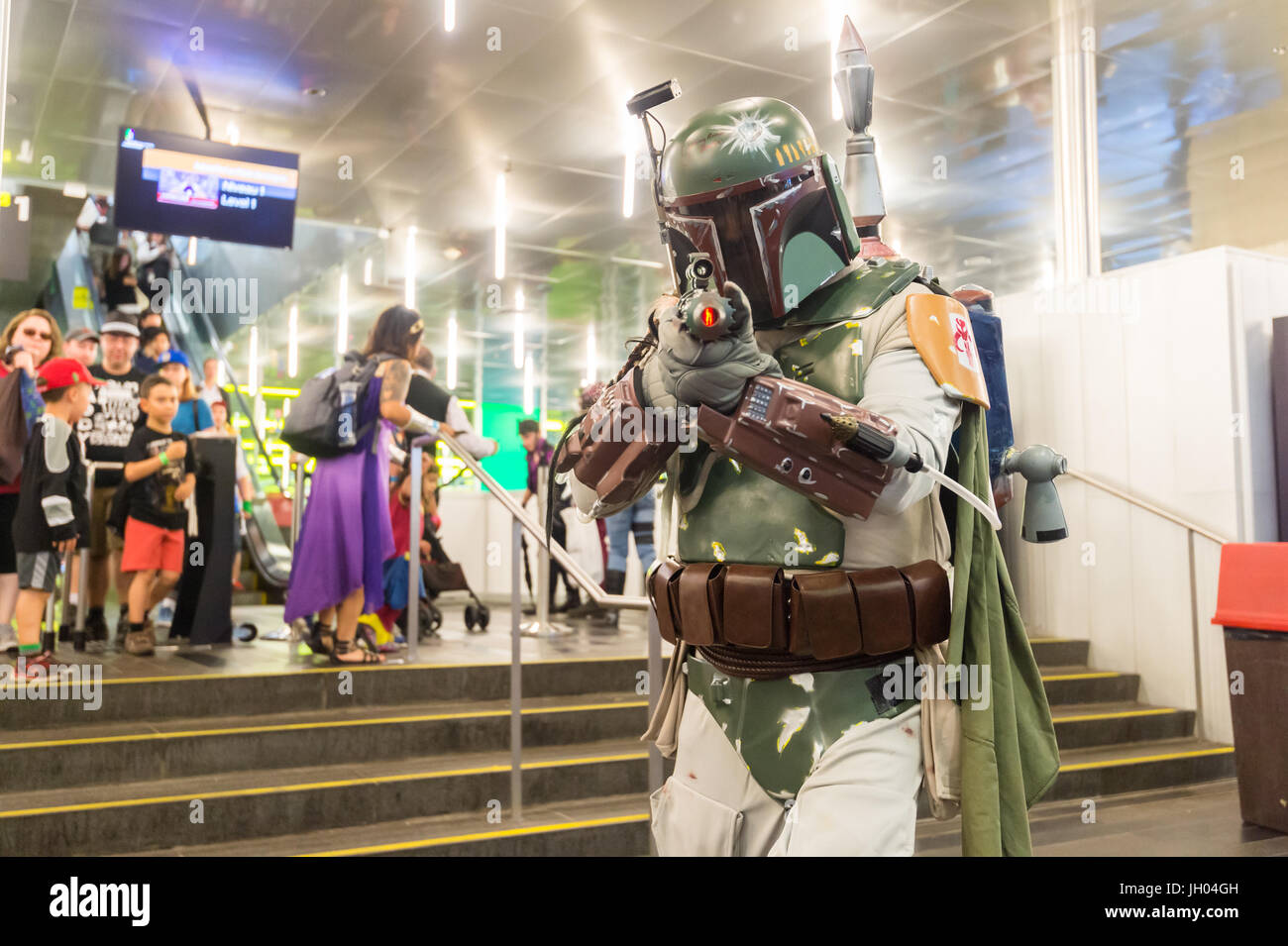 Montreal, Kanada - 9. Juli 2017: Pop-Kultur-Fan-treffen Comic Con Stockfoto