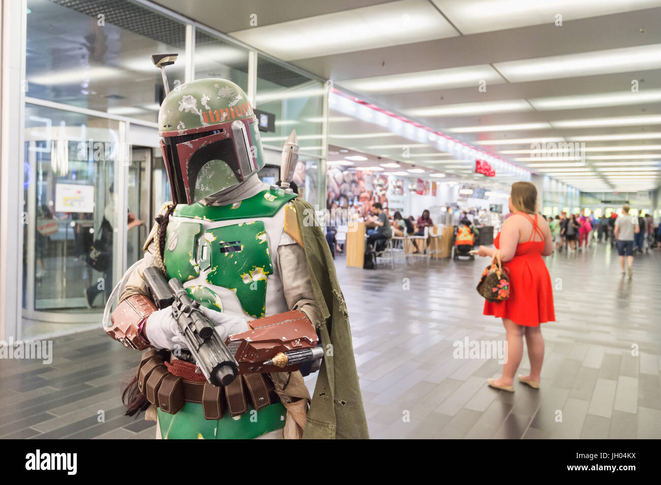 Montreal, Kanada - 9. Juli 2017: Pop-Kultur-Fan-treffen Comic Con Stockfoto
