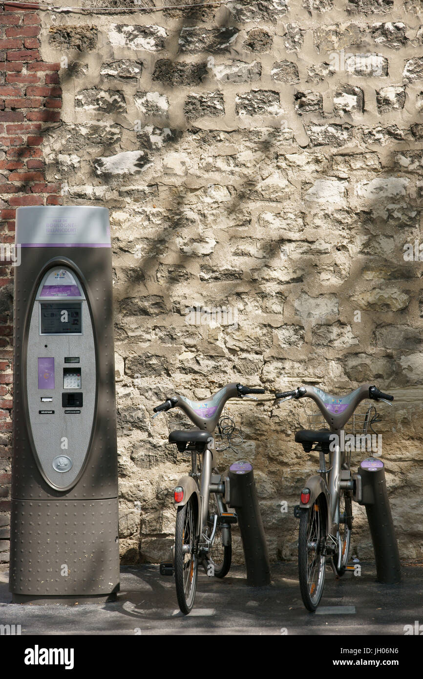 Fahrrad, Fahrzeuge, US-Billancourt, Hauts-de-Seine (92), Île-de-France, Frankreich Stockfoto