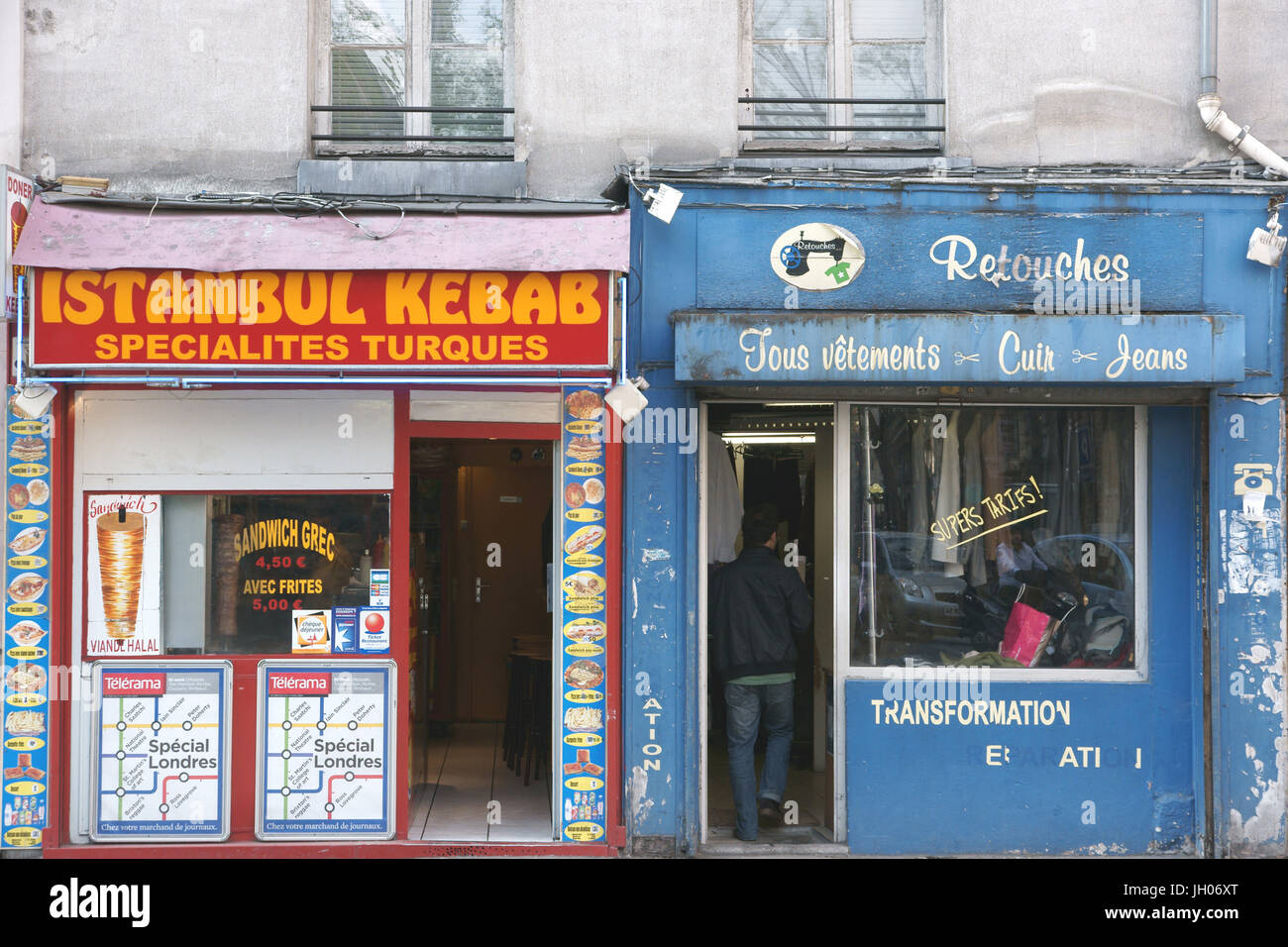 Fassade, Handel, (75), Paris, Frankreich Stockfoto