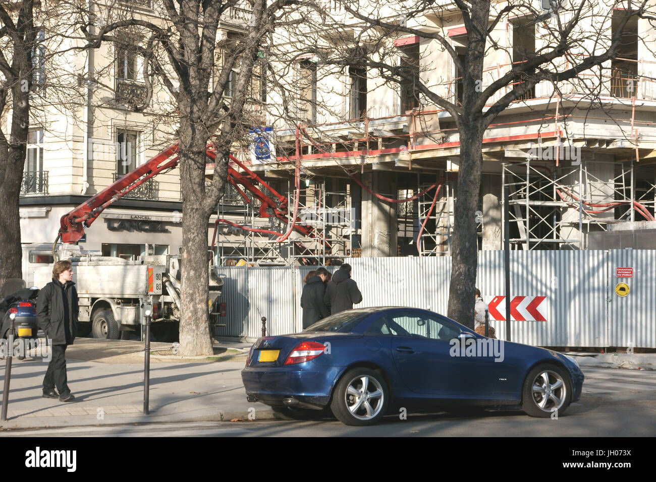 Bau, Auto, Franklin D. Roosvelt, 75008, Paris, Frankreich Stockfoto