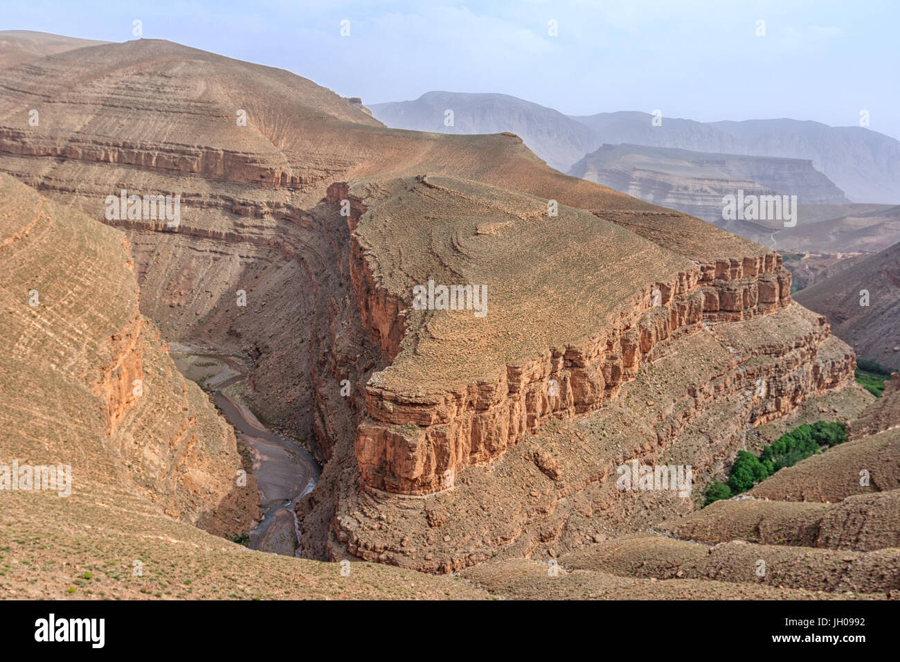 Canyon im Draa-Tal Stockfoto