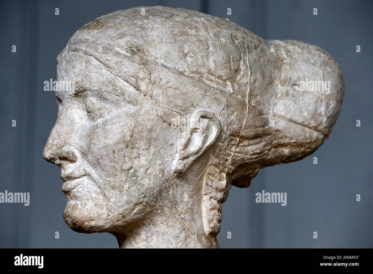 Antoine Bourdelle Museum, Paris. Kopf einer Frau. Frankreich. Stockfoto