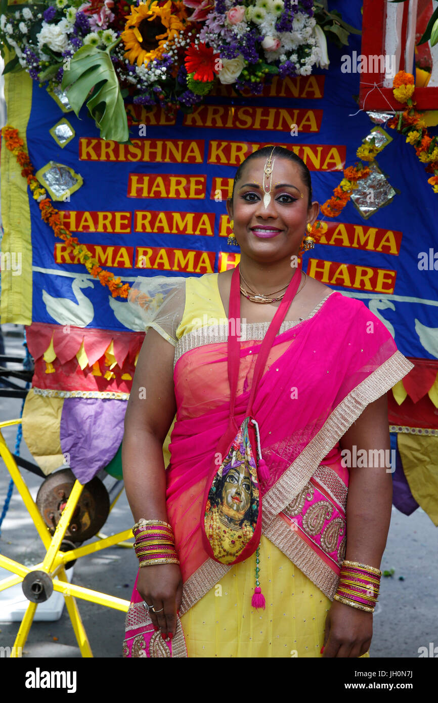 Ratha Yatra Charriot Festival in Paris. Frankreich. Stockfoto Ratha Yatra Charriot Festival in Paris. Frankreich. Stockfoto
