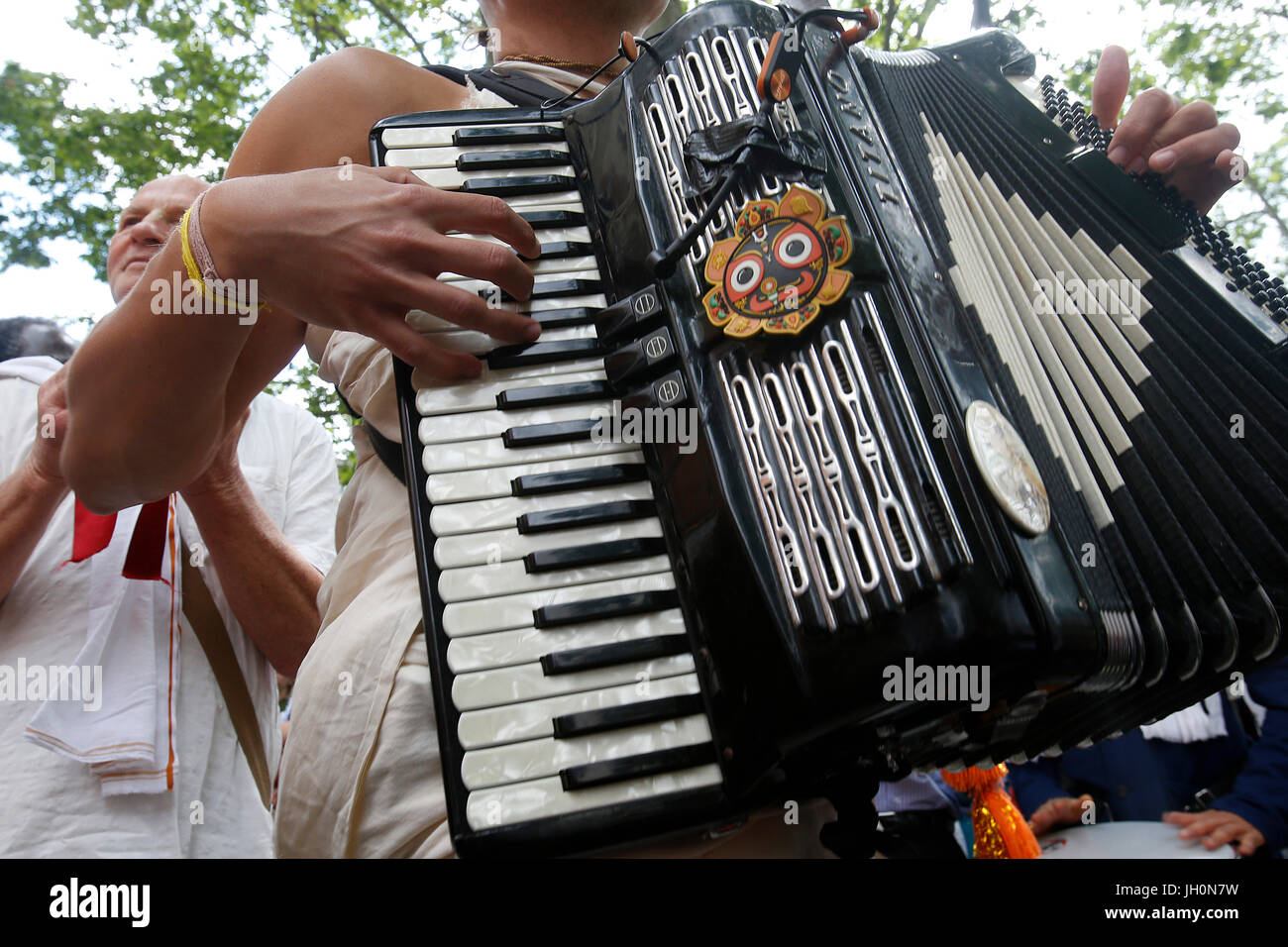 Ratha Yatra Charriot Festival in Paris. Frankreich. Stockfoto Ratha Yatra Charriot Festival in Paris. Frankreich. Stockfoto