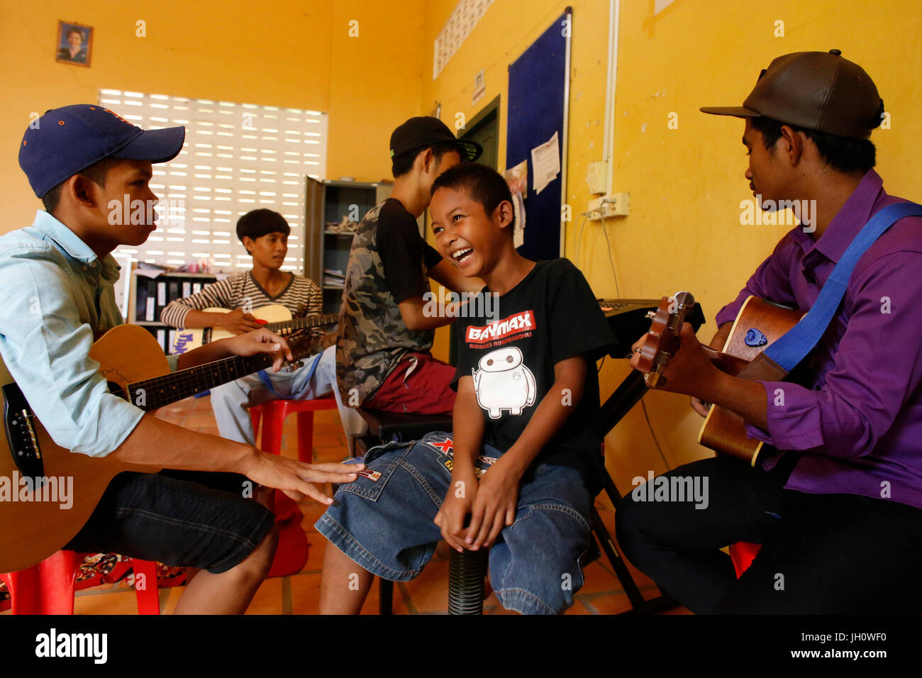 PHARE-Ponleu Selpak Musikschule. Kambodscha. Stockfoto