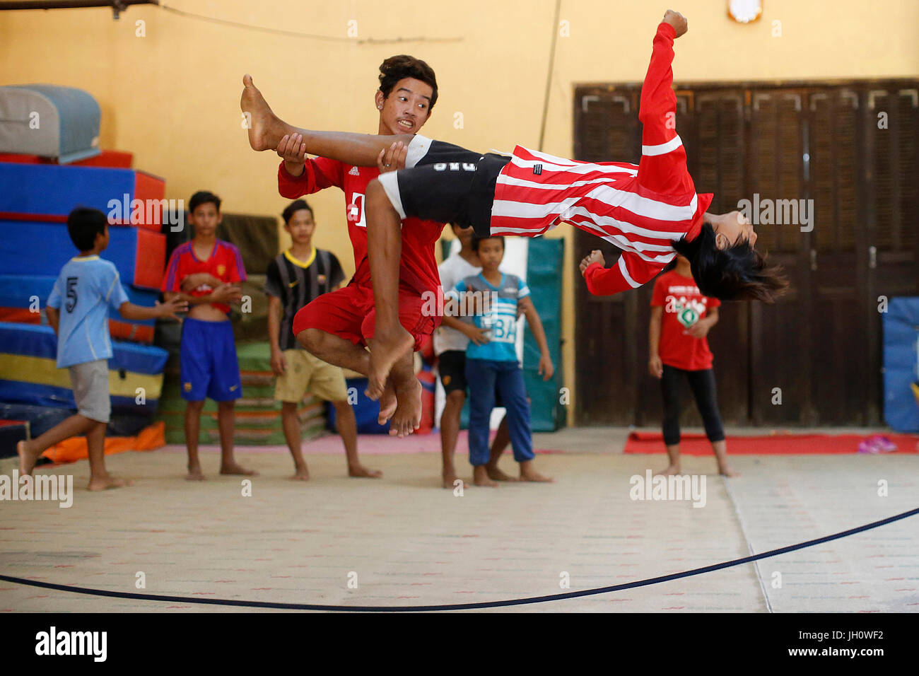 PHARE-Ponleu Selpak Zirkusschule. Kambodscha. Stockfoto